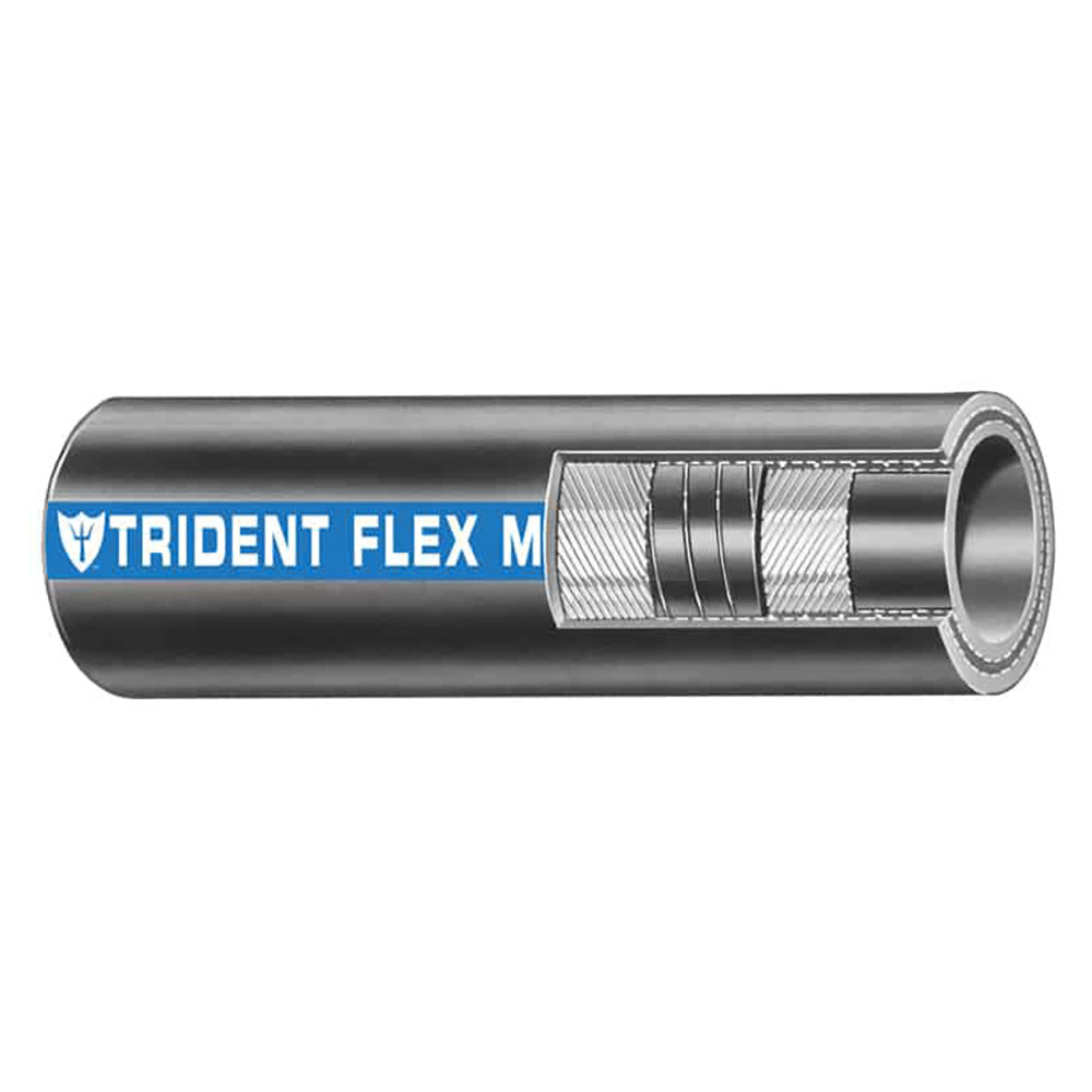 Trident Marine 3/4" x 50 Coil Flex Marine Wet Exhaust Water Hose - Black [100-0346]