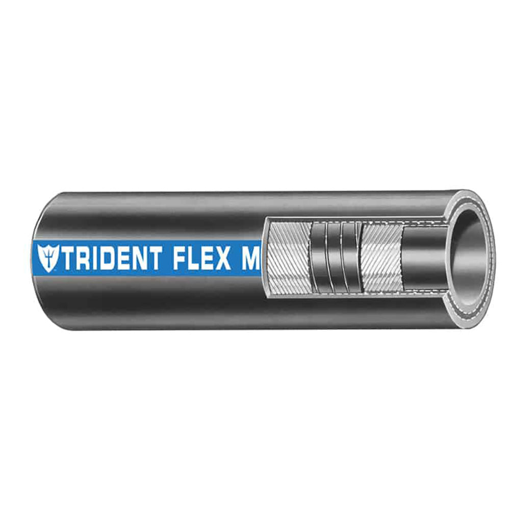 Trident Marine 1" x 50 Coil Flex Marine Wet Exhaust Water Hose - Black [100-1006]