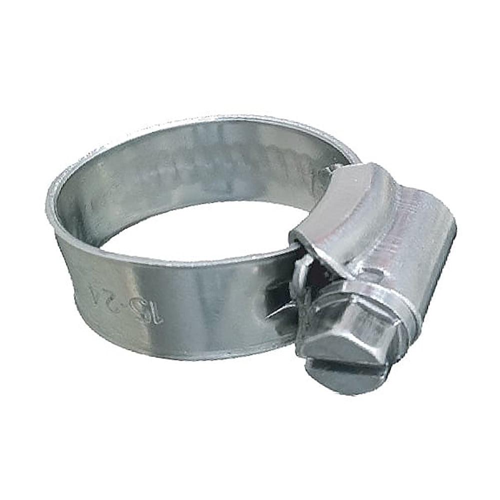 Trident Marine 316 SS Non-Perforated Worm Gear Hose Clamp - 3/8" Band - (5/16" 9/16") Clamping Range - 10-Pack - SAE Size 3 [705-0141]