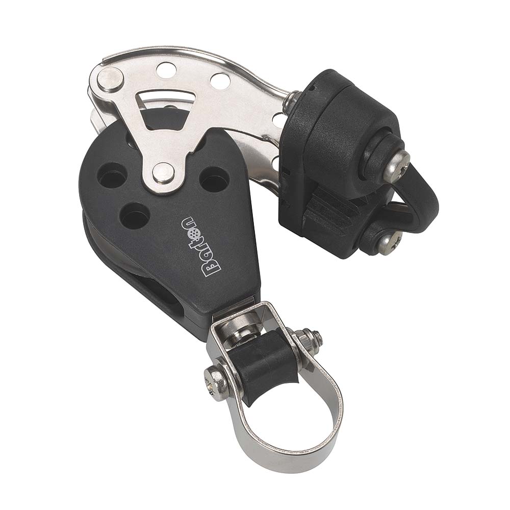 Barton Marine Size 3 Stanchion Lead Block - Single w/Becket Cam Cleat [N03591]