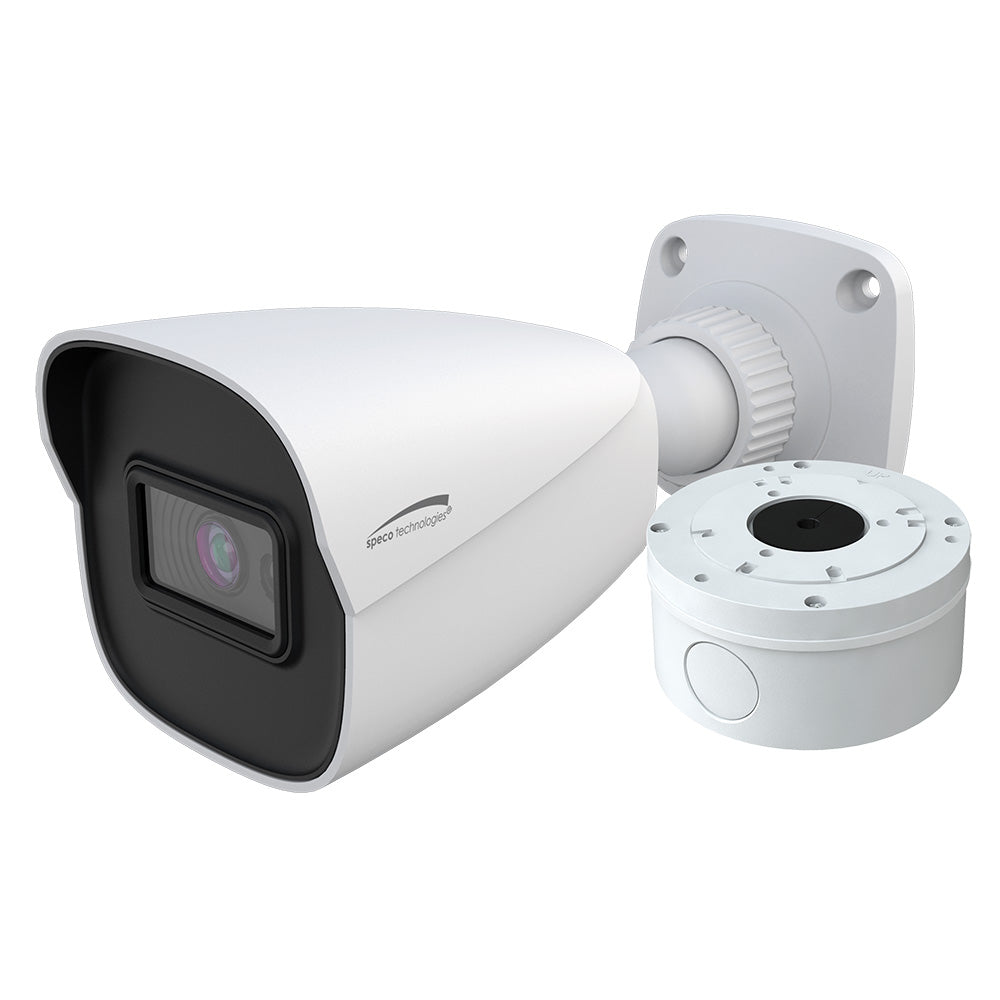 Speco 4MP H.265 AI Bullet IP IR Camera - 2.8mm Lens Junction Box [O4B9]
